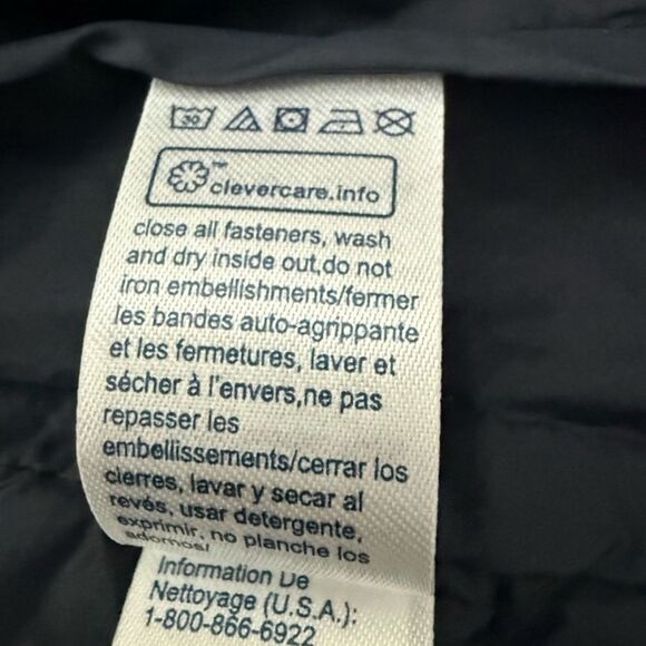 New with Tags Tommy Hilfiger TH Packable Puffer Jacket Navy Water Resistant S/P - Picture 9 of 10